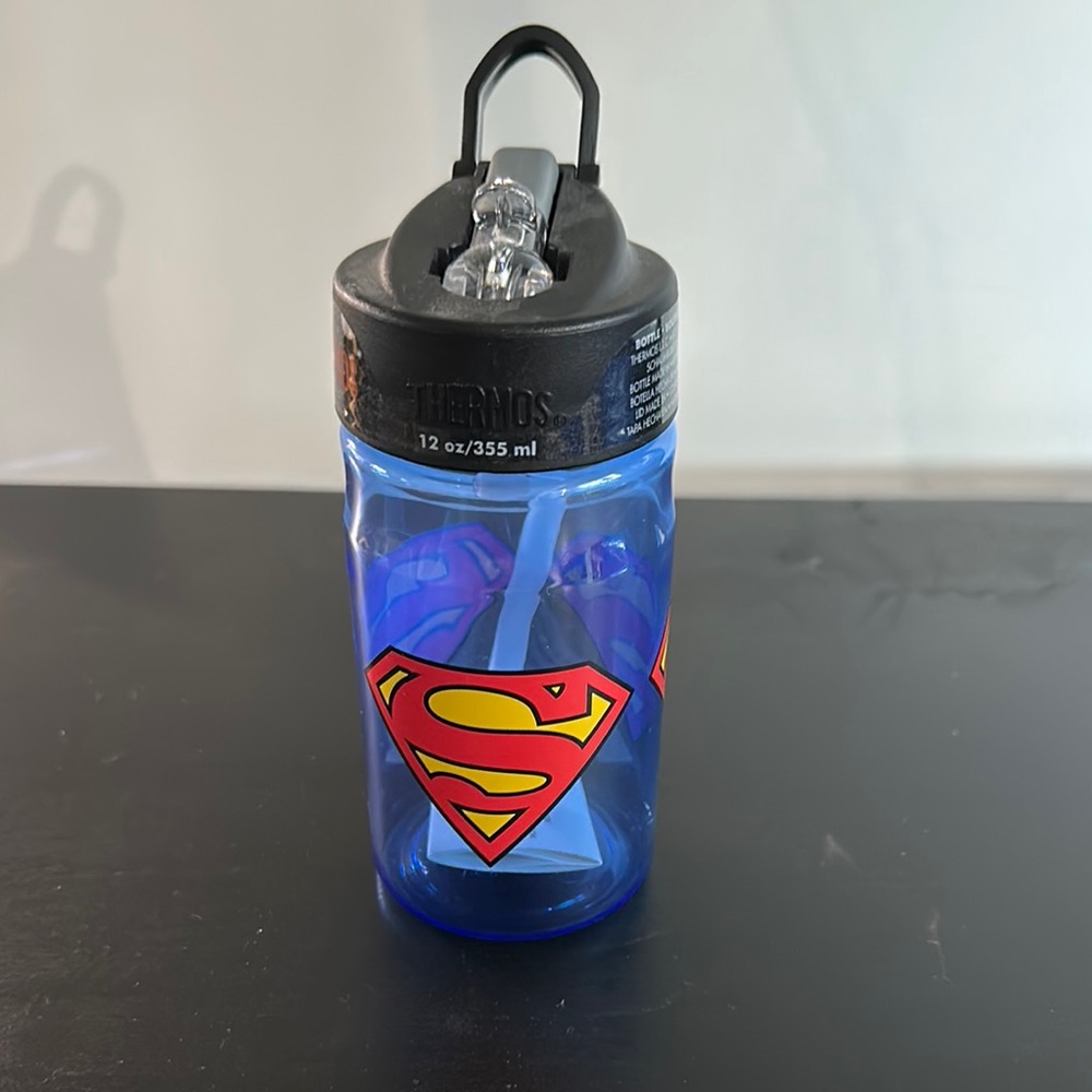 Thermos Superman Blue Water Bottle